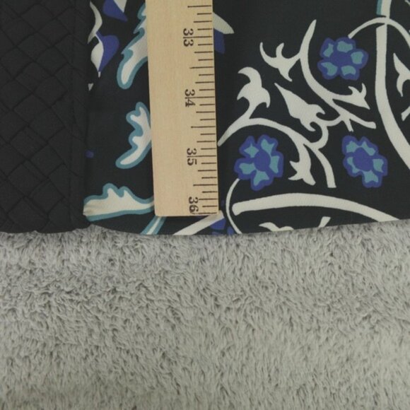 CK Bradley Dress Black Blue Floral Multi Azores‎ Frolic Crepe - Picture 9 of 9